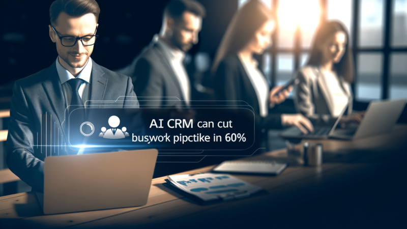 How an AI CRM Cuts Pipeline Busywork by 60%